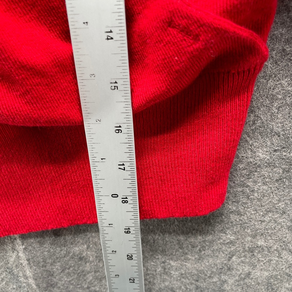 NWT Zara 2-In-1 Cardigan Sweater Womens S Red Knit Wrap Front Lightweight - Picture 9 of 10